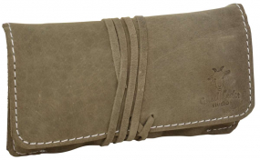 Grüne Tabaktasche aus... Grüne Tabaktasche aus Büffelleder