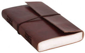Braunes Rindsleder Notizbuch Braunes Rindsleder Notizbuch