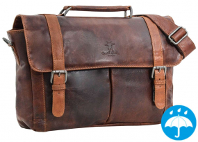 Leder-Aktentasche mit wasserfestem Innenfutter Leder-Aktentasche mit wasserfestem Innenfutter