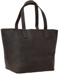 Dunkelbrauner... Dunkelbrauner Büffelleder Shopper