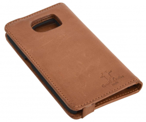 Aufklappbare Leder-Schutzhülle in braun für Samsung Galaxy S6 Aufklappbare Leder-Schutzhülle in braun für Samsung Galaxy S6