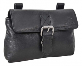 Leder-Gürteltasche in schwarz Leder-Gürteltasche in schwarz