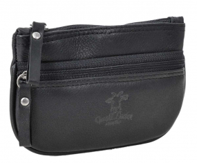 Schwarze Büffelleder Tabaktasche Schwarze Büffelleder Tabaktasche