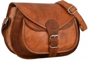 Halbrunde Ziegenleder... Halbrunde Ziegenleder Handtasche