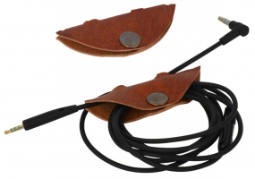 Kabelhalter aus Ziegenleder Kabelhalter aus Ziegenleder