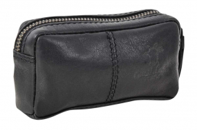 Leder-Schlüsseltasche in schwarz Leder-Schlüsseltasche in schwarz