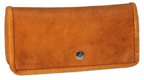 Ziegenleder... Ziegenleder Tabaktasche mit Druckknopf