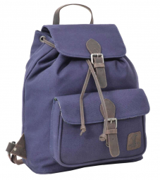 Canvas-Büffelleder... Canvas-Büffelleder Rucksack in lila