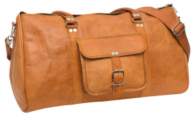 Brauner Ziegenleder Weekender Brauner Ziegenleder Weekender